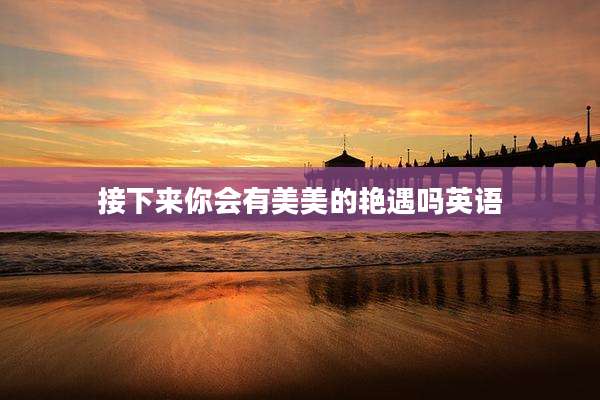 接下来你会有美美的艳遇吗英语