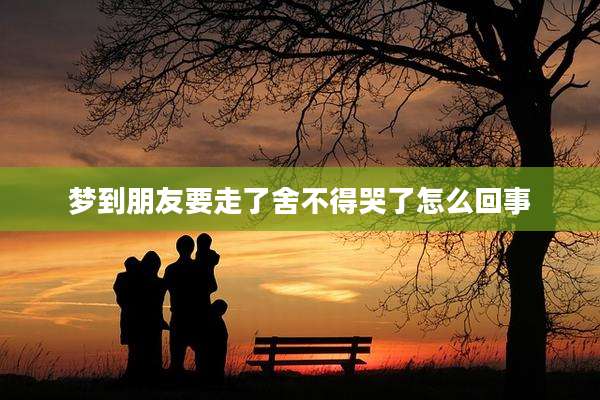 梦到朋友要走了舍不得哭了怎么回事