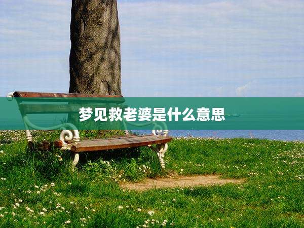 梦见救老婆是什么意思