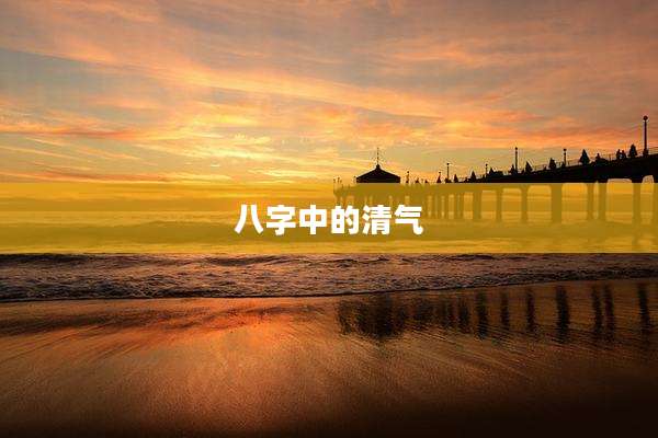 八字中的清气