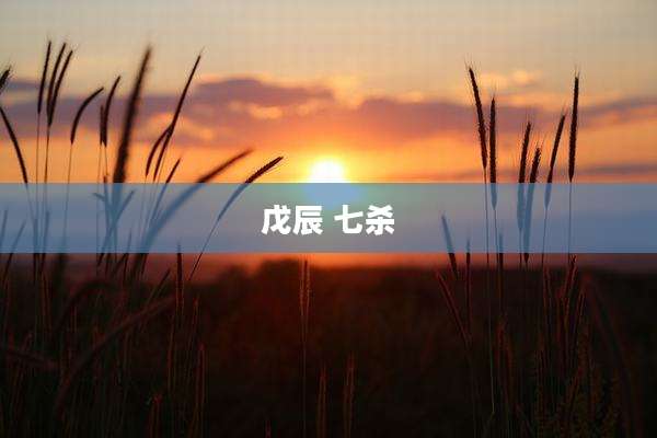 戊辰 七杀