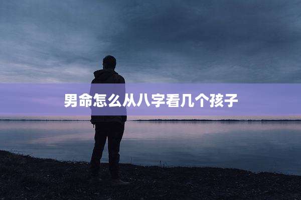 男命怎么从八字看几个孩子