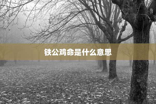 铁公鸡命是什么意思