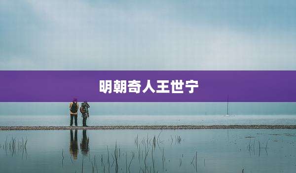 明朝奇人王世宁