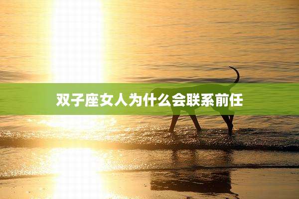 双子座女人为什么会联系前任