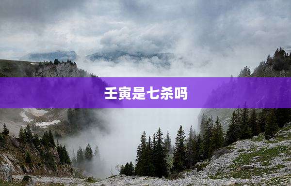 壬寅是七杀吗