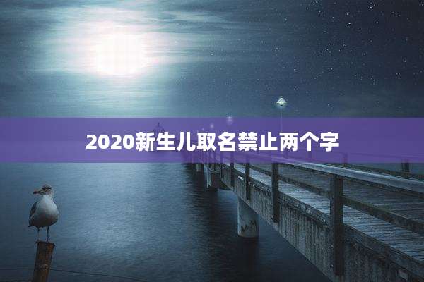 2020新生儿取名禁止两个字