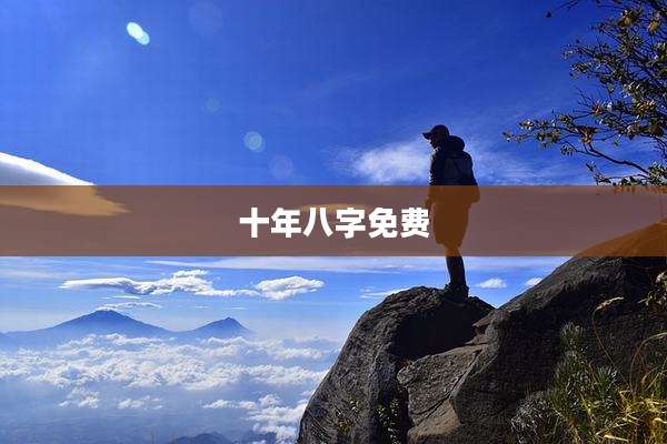 十年八字免费