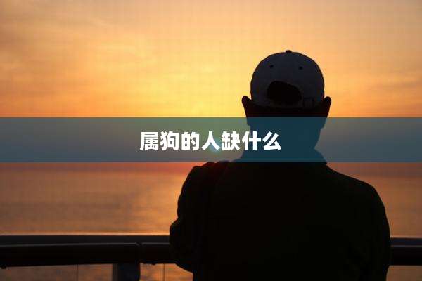 属狗的人缺什么