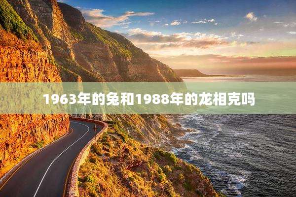 1963年的兔和1988年的龙相克吗