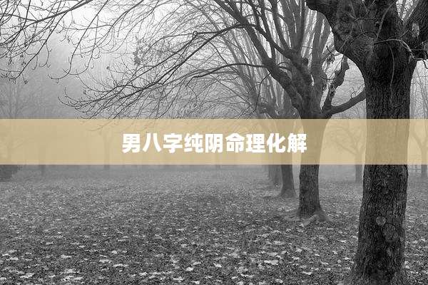 男八字纯阴命理化解