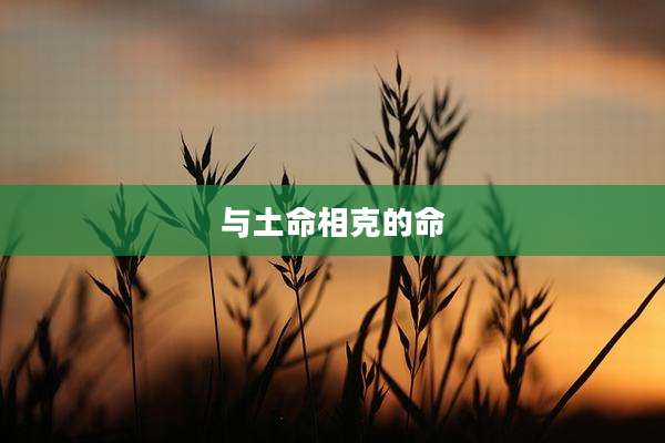 与土命相克的命