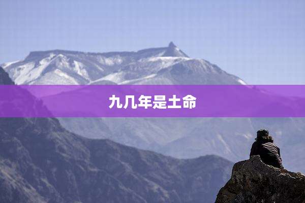九几年是土命