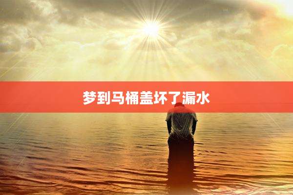 梦到马桶盖坏了漏水