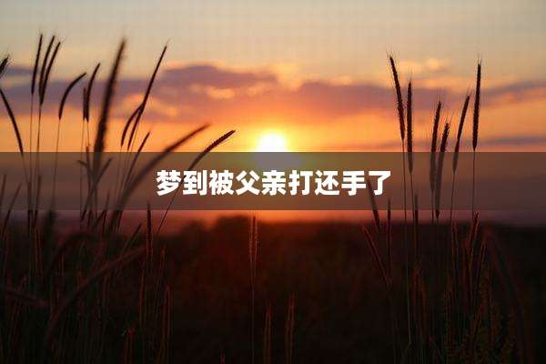 梦到被父亲打还手了