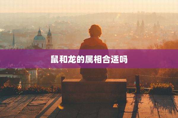 鼠和龙的属相合适吗
