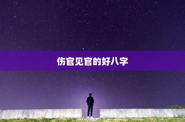 伤官见官的好八字