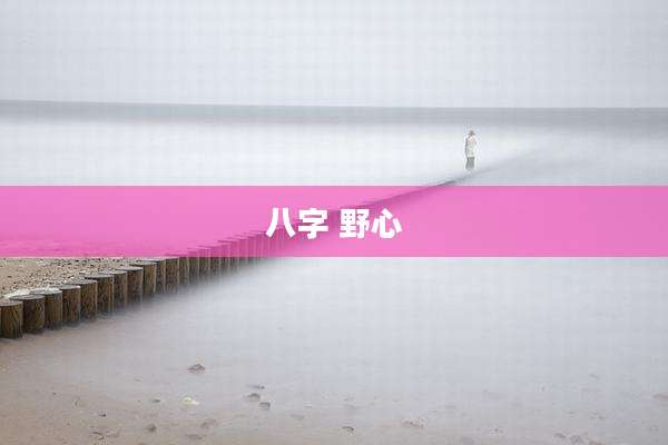 八字 野心