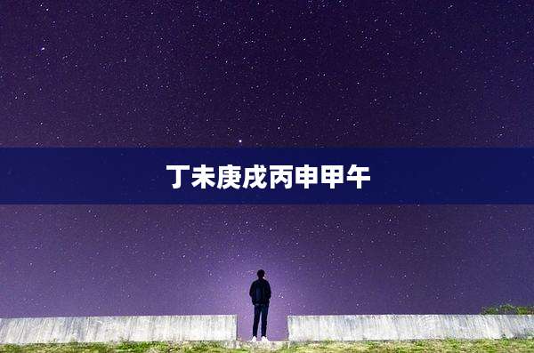 丁未庚戌丙申甲午