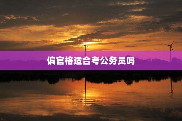 偏官格适合考公务员吗