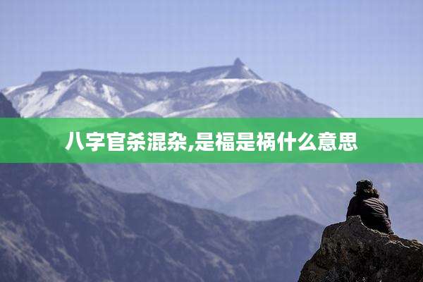 八字官杀混杂,是福是祸什么意思