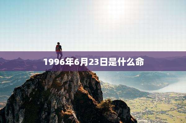 1996年6月23日是什么命
