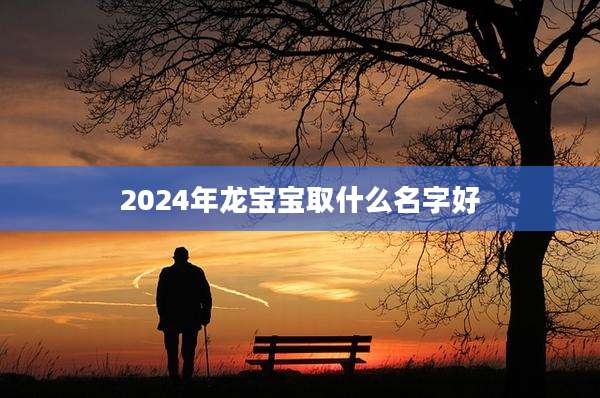 2024年龙宝宝取什么名字好