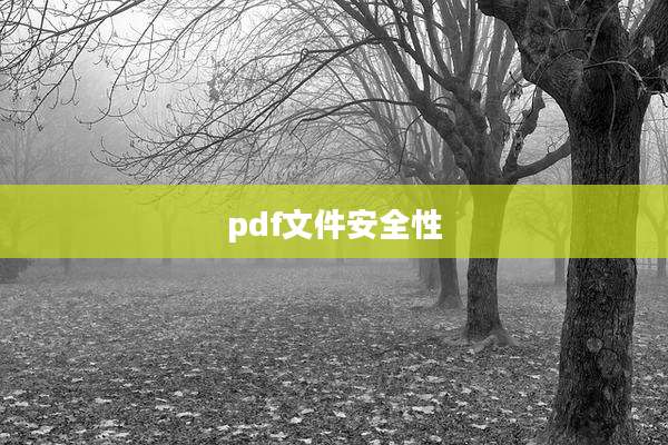 pdf文件安全性