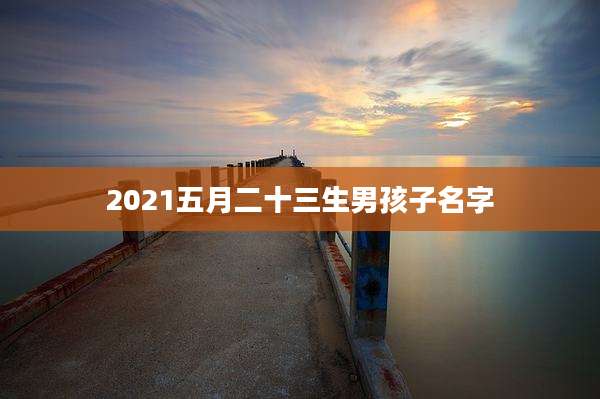 2021五月二十三生男孩子名字