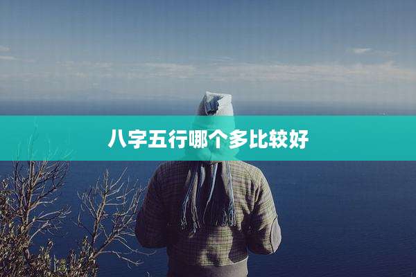 八字五行哪个多比较好