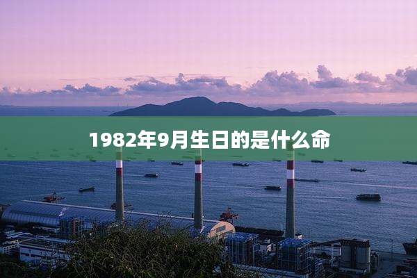 1982年9月生日的是什么命