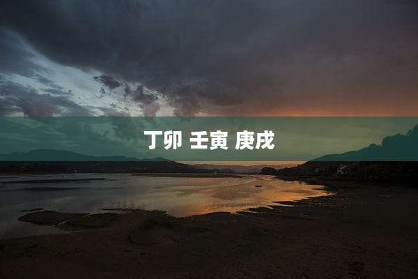 丁卯 壬寅 庚戌