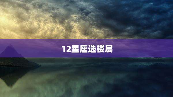 12星座选楼层