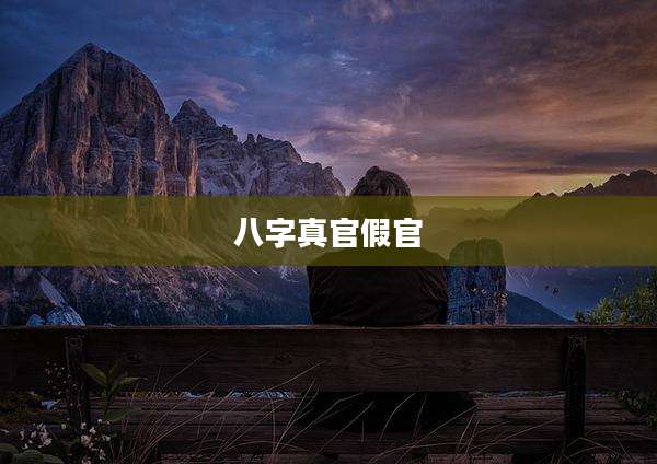 八字真官假官