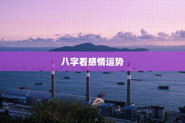 八字看感情运势