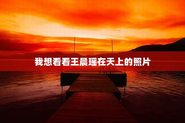 我想看看王晨瑶在天上的照片