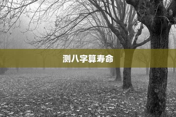 测八字算寿命