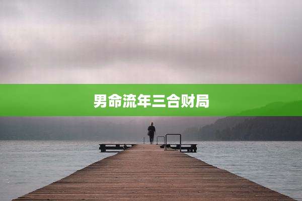男命流年三合财局