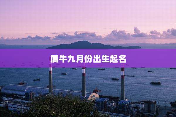 属牛九月份出生起名