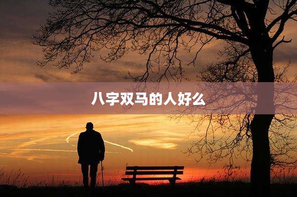 八字双马的人好么