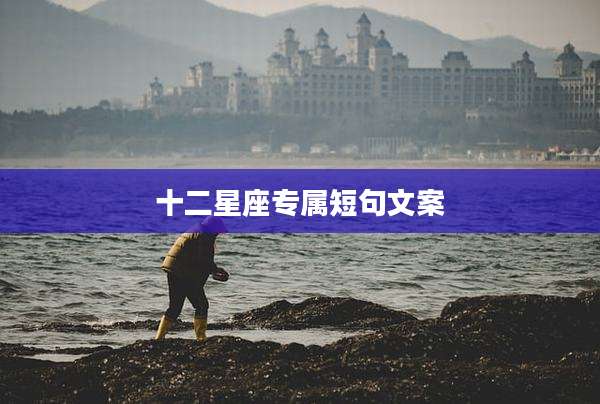 十二星座专属短句文案