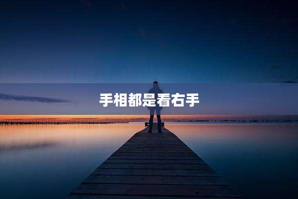 手相都是看右手