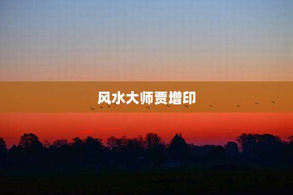 风水大师贾增印