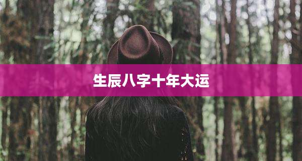 生辰八字十年大运