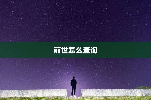前世怎么查询