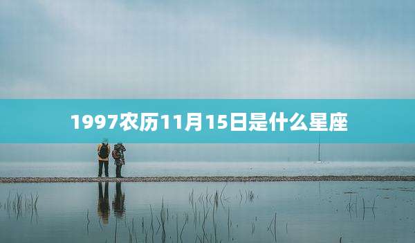 1997农历11月15日是什么星座