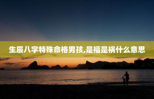 生辰八字特殊命格男孩,是福是祸什么意思