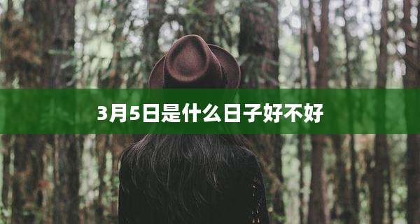 3月5日是什么日子好不好