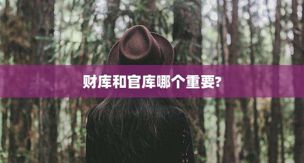 财库和官库哪个重要?