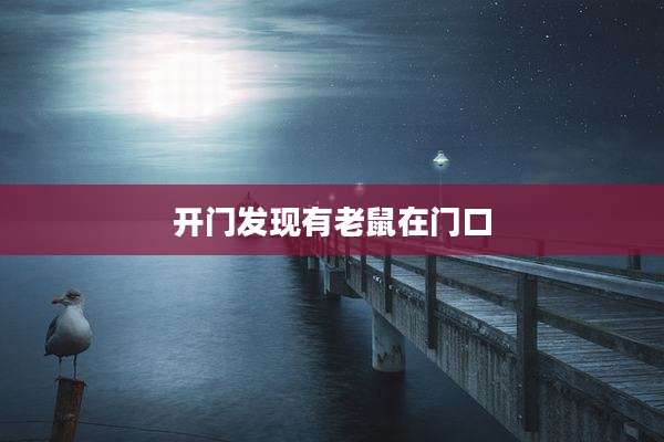 开门发现有老鼠在门口